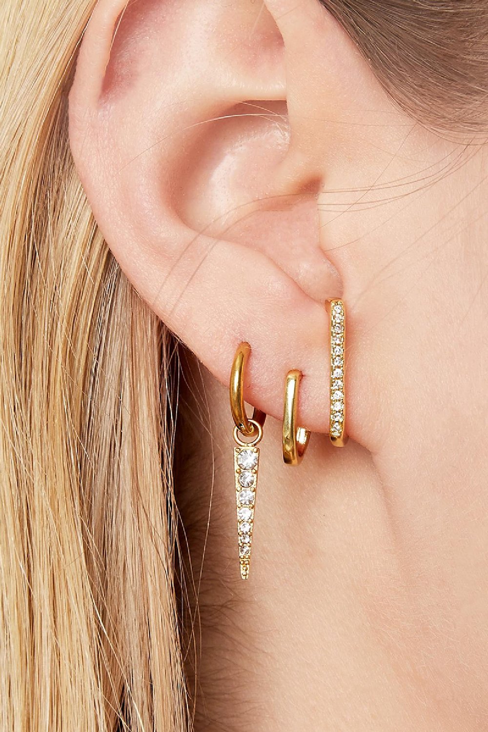 Ohrringe Etcetera Goldfarbe Kupfer h5Bild2